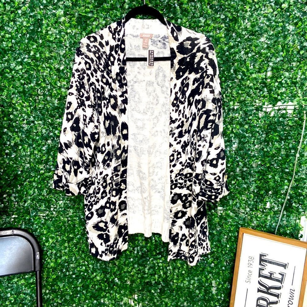 Chicos Leopard‎ Print Cardigan